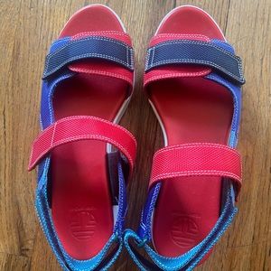 Tory Sport colorblock sandals